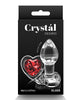 Afbeelding laden in Galerijviewer, Crystal Desires Glass Heart Gem Butt Plug Small Red Borosilicate
