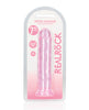 Lataa kuva gallerian katseluohjelmaan, Shots RealRock Crystal Clear 7" Straight Dildo w/Suction Cup - Pink

