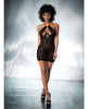 Załaduj obraz do przeglądarki galerii, Shadow Stripe Halter Underwire Babydoll &amp; G-String Black XL
