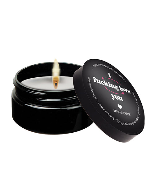 Lumanare Mini Masaj Kama Sutra - 2 oz I F*cking Love You