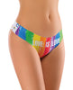 Load image into Gallery viewer, Mememe Pride Love Is Printed Thong XL
