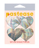 Ladda bilden i Galleri Viewer, Pastease Premium Petites Holographic Heart - Silver O/S Pack of 2 Pair
