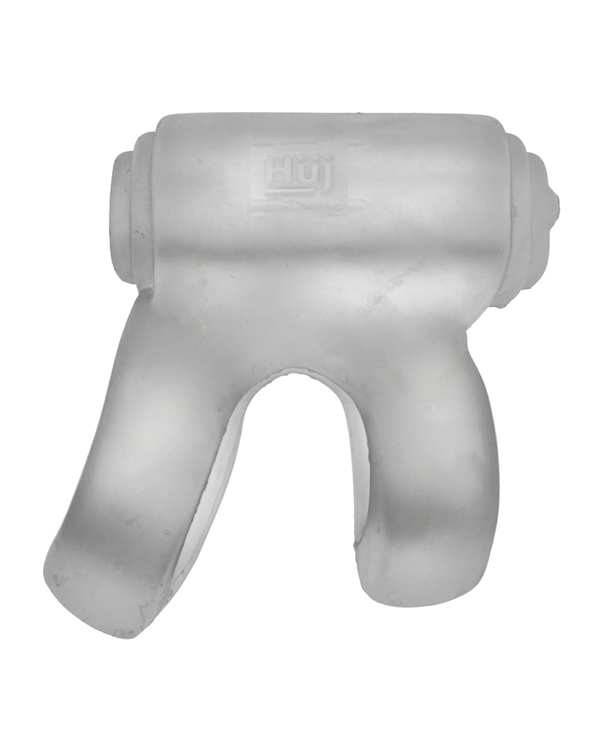 Hunky Junk Revhammer Shaft Vibe Ring - Clear Ice w/Blue Vibe