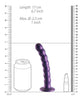 Load image into Gallery viewer, Shots Ouch 6.5" Beaded G-Spot Dildo - Metallic Purple
