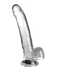 Carica l'immagine nel visualizzatore Galleria, King Cock Clear 9" Cock w/Balls - Clear
