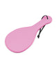Ladda bilden i Galleri Viewer, Plesur Pink PVC Ping Pong Paddle for Spanking Play Premium Vegan Leather Surface Durable Comfort
