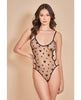 Load image into Gallery viewer, Heartburn Mesh &amp; Velvet Teddy w/Open Back Black MD
