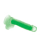 Lataa kuva gallerian katseluohjelmaan, Curve Toys Lollicock 7" Glow In The Dark Silicone Dildo w/Balls - Green
