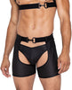 Load image into Gallery viewer, Master Chaps w/Hook &amp; Ring Closure &amp; Rear Cut Out Black MD
