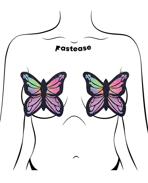 Pastease Coverage Twinkle Velvet Butterfly Rainbow One Size