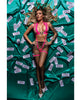 Cargue la imagen en el visor de la galería, Role Play Striptease Seductress Set de 4 piezas Rosa Intenso M/L
