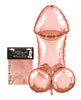 Load image into Gallery viewer, Glitterati Rose Gold Penis 3ft Mylar Balloon For Bachelorette
