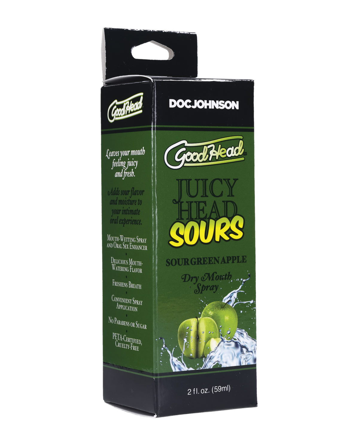GoodHead Juicy Head Dry Mouth Spray Sour Green Apple 2 Oz