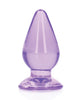 Load image into Gallery viewer, Shots RealRock Crystal Clear 4.5&quot; Anal Plug - Purple
