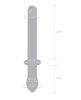 Load image into Gallery viewer, Glas 9.25" Classic Smooth Dual Ended Dildo - Clear
