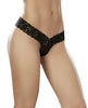 Load image into Gallery viewer, Lace V Front Boy Short Black MD
