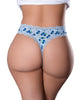 Carica l'immagine nel visualizzatore Galleria, Sweet Treats Crotchless Thong w/Wicked Sensual Care Blueberry Lube - Blue QN
