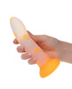 Carregar imagem no visualizador da Galeria, Glow Stick Mushroom Suction Cup Glow-in-the-Dark Dildo - Orange
