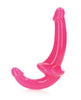 Charger l'image dans la visionneuse de la galerie, Shots RealRock 6" Strapless Strap On Glow in the Dark - Neon Pink
