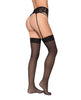 Charger l'image dans la visionneuse de la galerie, High Waisted Sheer Mesh Garter Belt w/Adjustable Garter Straps Black M/L
