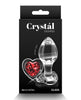 Załaduj obraz do przeglądarki galerii, Crystal Desires Glass Heart Gem Butt Plug Medium - Red
