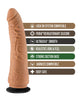 Carica l'immagine nel visualizzatore Galleria, Blush Lock On 7.5" Hexanite Dildo w/Suction Cup Adapter - Mocha
