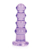 Load image into Gallery viewer, Shots RealRock Crystal Clear 5.5" Curvy Dildo/Butt Plug - Purple
