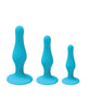 Carregar imagem no visualizador da Galeria, Nobu Rainbow Silicone Plug Set - Blue
