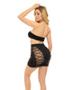 Indlæs billede i gallerifremviser, Pink Lipstick Hold On Tight Halter Bra &amp; Skirt Black O/S
