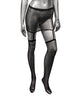 Afbeelding laden in Galerijviewer, Radiance One Piece Garter Skirt w/Thigh Highs - Black Plus Size

