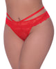 Bild in den Galerie-Viewer laden, Ooh La Lace Peek-a-Boo Cheeky Panty Red QN
