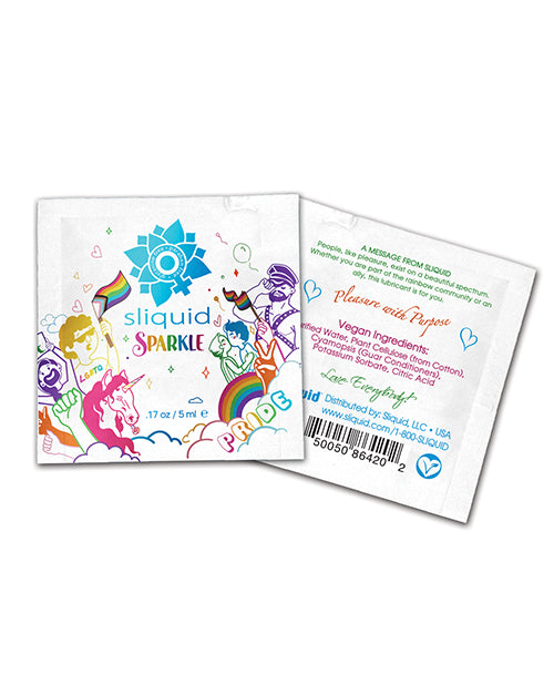 Sliquid Naturals Sparkle Pride Water Based Lube Vegan Friendly
