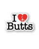 Încărcați imaginea în vizualizatorul Galerie, Wood Rocket I Love Butts Enamel Pin

