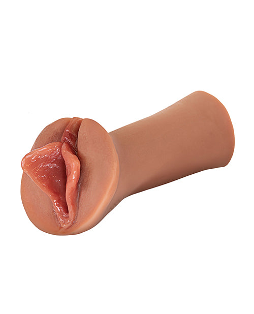 PDX Extreme Wet Pussies Lips Tan Stroker Self Lubricating Toy