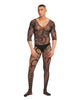 Load image into Gallery viewer, Rainbow Party Supernova Body Stocking 2 pc Set w/Thong - Black S/M

