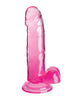 Carica l'immagine nel visualizzatore Galleria, King Cock Clear 7" Cock w/Balls - Pink
