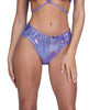 Charger l'image dans la visionneuse de la galerie, Shimmer High-Waist Bottoms w/Belt - Lavender XL
