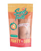 Cargue la imagen en el visor de la galería, Sweet Treats Crotchless Thong w/Wicked Sensual Care Peach Lube - White L/XL

