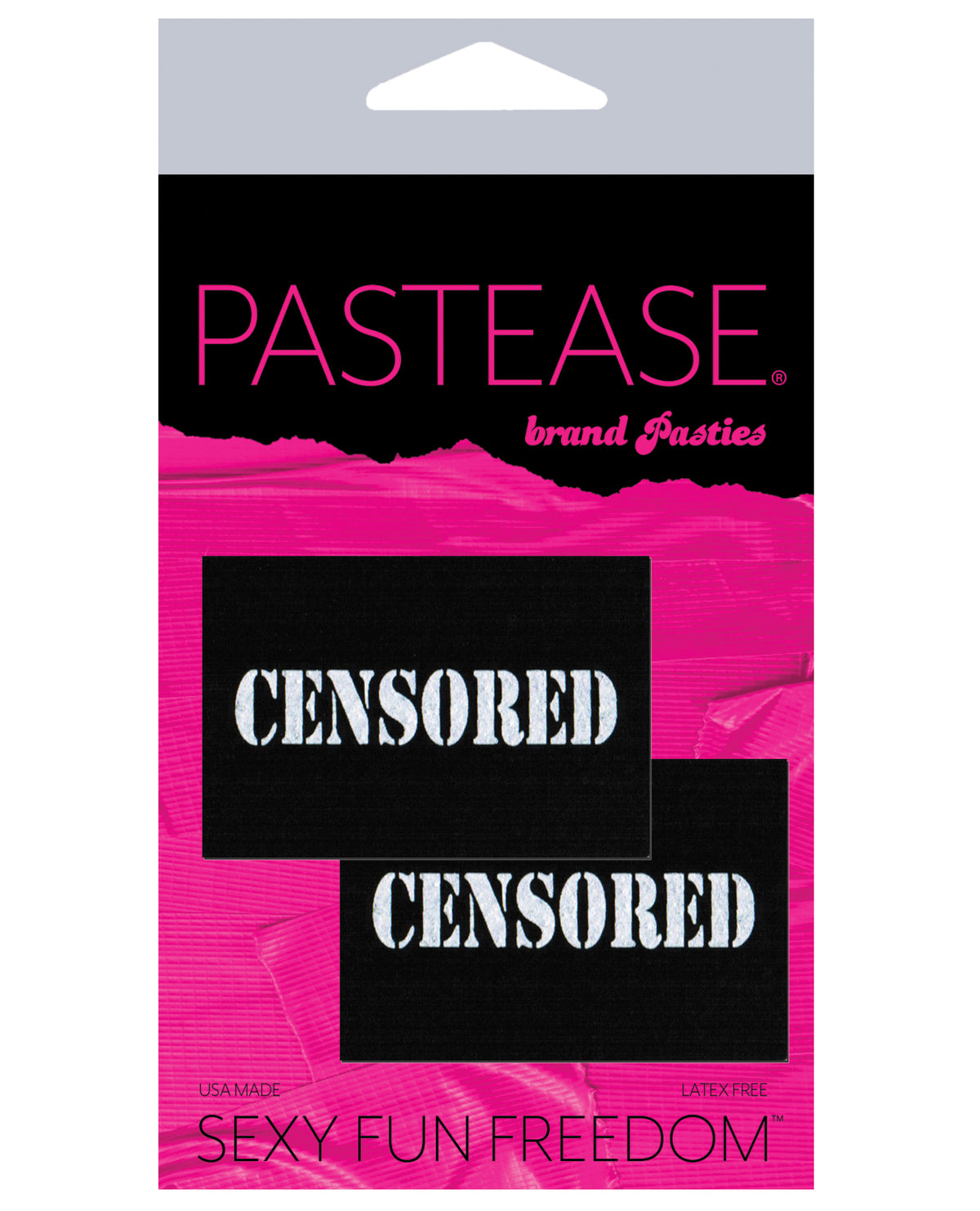 Pastease sensuroitu pastie - musta/valkoinen O/S