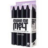 Load image into Gallery viewer, The 9&#39;s Make Me Melt Sensual Warm Drip Candles - Jet Black Pack of 4

