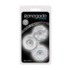 Load image into Gallery viewer, Renegade Chubbies Three Pack Clear Cock Rings Set Pliable TPE
