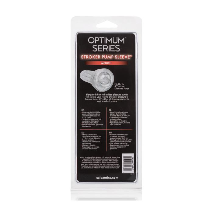 Optimum Series Stroker Pump Sleeve - Mouth Clear