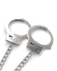 Bild in den Galerie-Viewer laden, Nixie Metal Butt Plug w/Inlaid Jewel &amp; Fur Cuff Set - Silver Metallic

