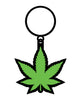 Lataa kuva gallerian katseluohjelmaan, Wood Rocket Weed Pot Leaf Keychain - Green
