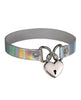 Załaduj obraz do przeglądarki galerii, Plesur Heart Lock Collar - Holographic White
