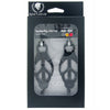 Load image into Gallery viewer, Spartacus Black Butterfly Style Nipple Clamps w/Chain
