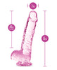 Ladda bilden i Galleri Viewer, Blush Naturally Yours 6 Inch Crystalline Dildo Rose
