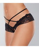 Load image into Gallery viewer, Adore Dare Me Cross Waist Open Lace Panty Black O/S
