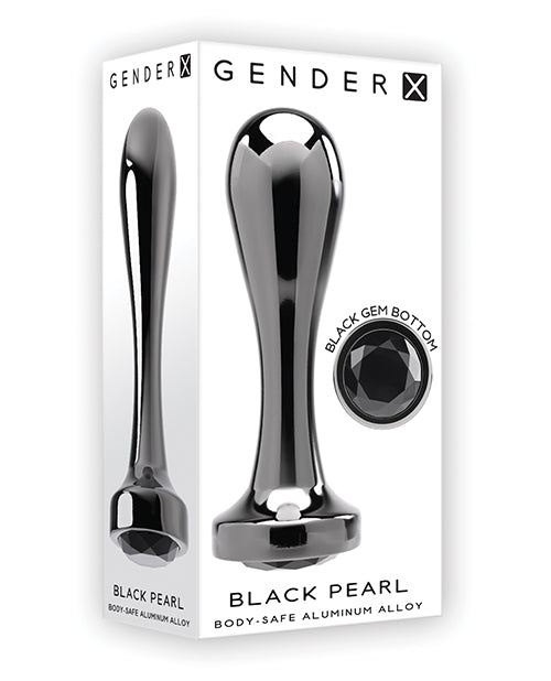 Gender X Schwarzer Perlenstecker - Schwarz