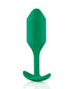 Bild in den Galerie-Viewer laden, b-Vibe Gewichteter Snug Plug 2 - 114 g Grün
